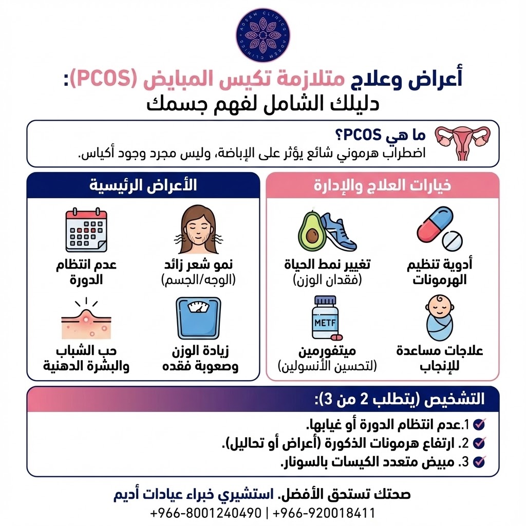 أعراض متلازمة تكيس المبايض