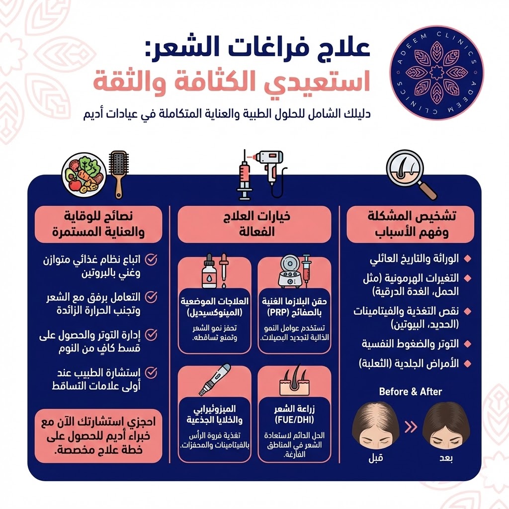 علاج فراغات الشعر: كيف تستعيد كثافة شعرك وتنتصر على الفراغات؟