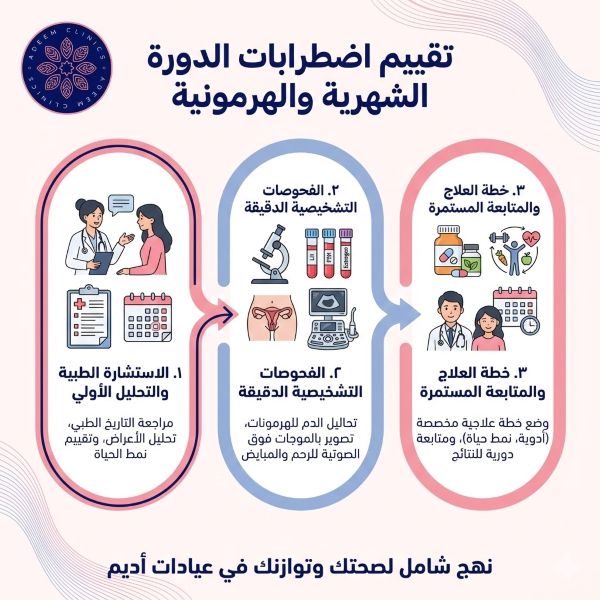 تقييم اضطرابات الدورة الشهرية والهرمونية