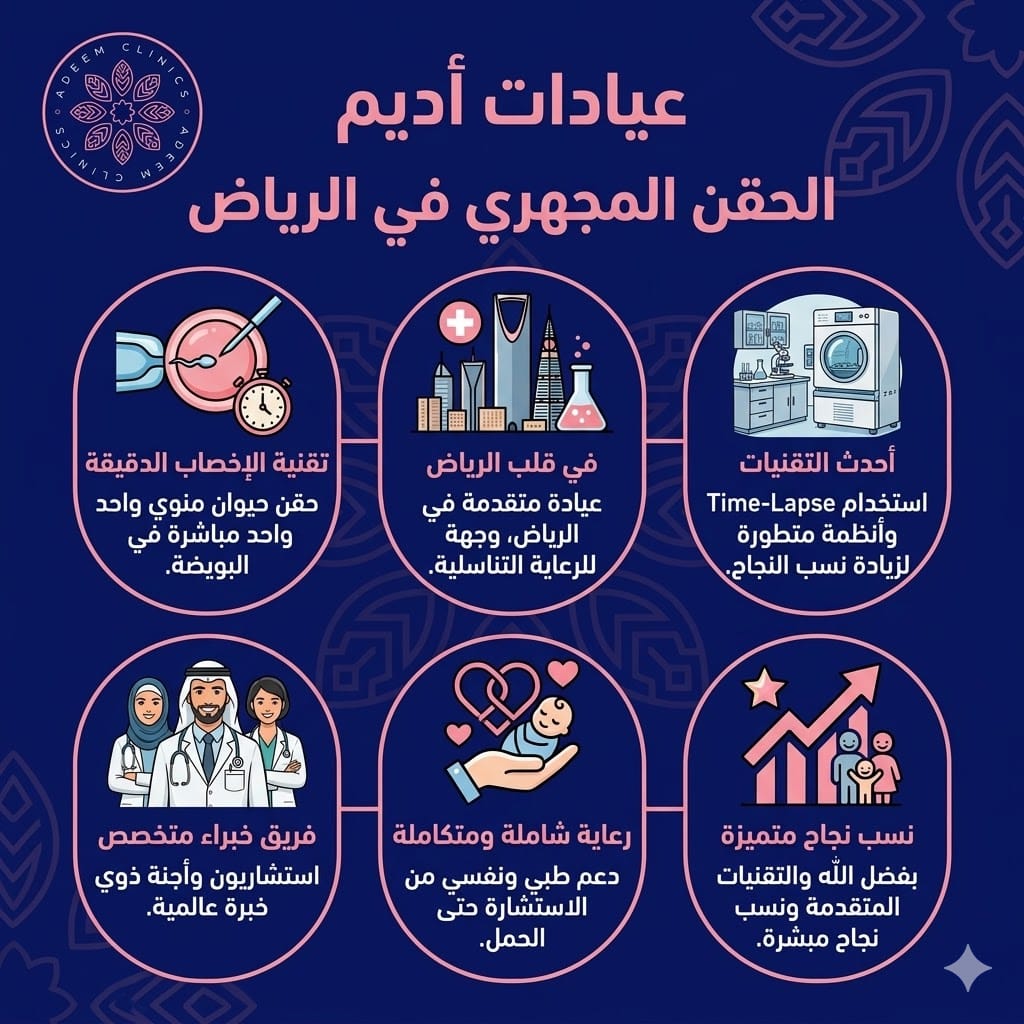 خطوات عملية الحقن المجهري