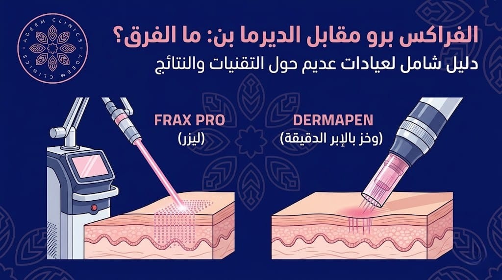 الفرق بين الفراكس برو والديرما بن: دليلك لاختيار الأنسب لبشرتك