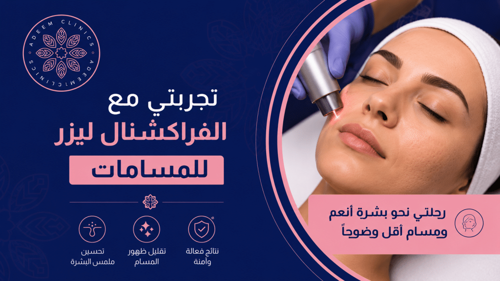 تجربتي مع الفراكشنال ليزر للمسامات | النتيجة التي لم أتوقعها