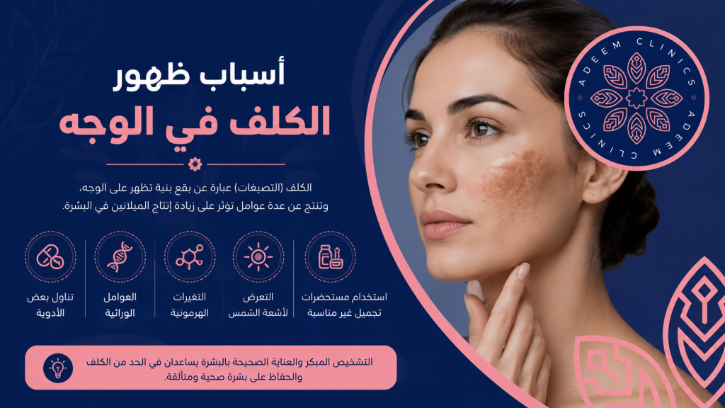 أسباب ظهور الكلف في الوجه