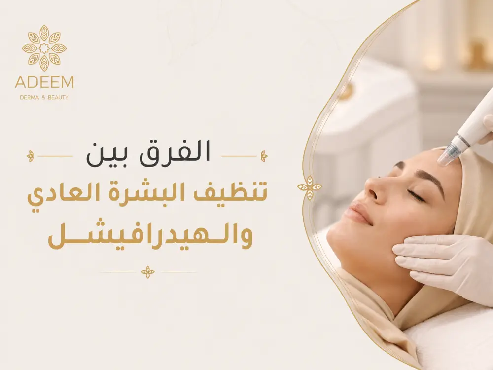 الفرق بين تنظيف البشرة العادي والهيدرافيشل