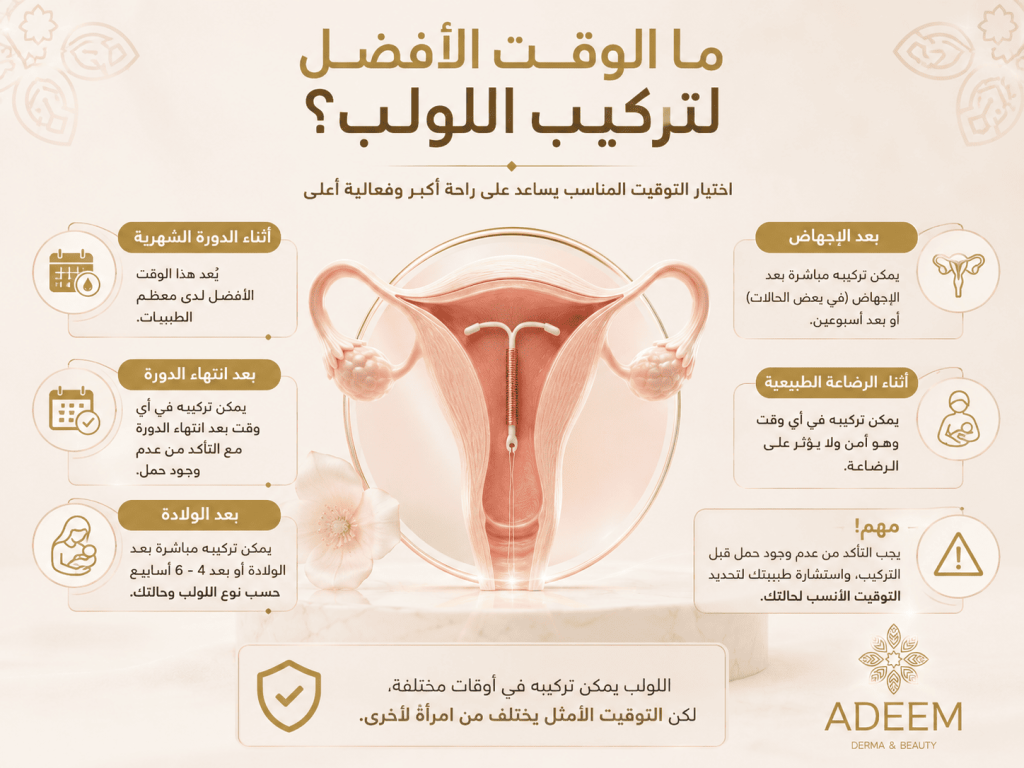  ما الوقت الأفضل لتركيب اللولب؟