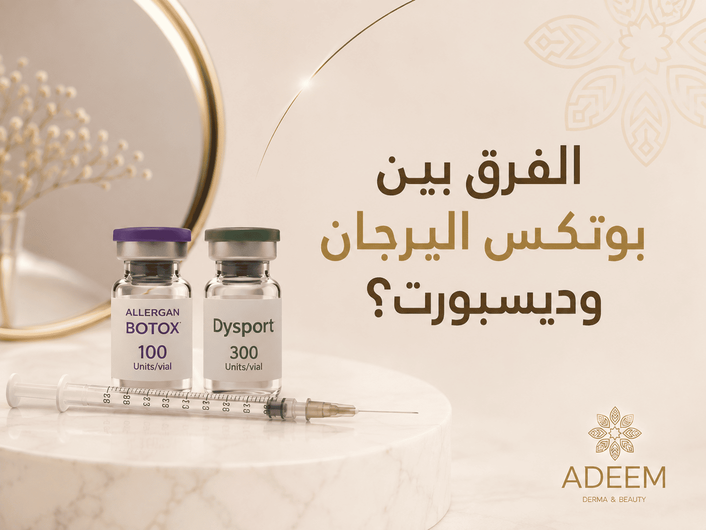 الفرق بين بوتكس أليرجان وديسبورت